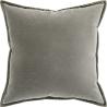 Alessandra Laurent Grey Velvet Cushion – Luxurious Look