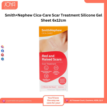 Smith+Nephew Cica-Care Scar Treatment Silicone Gel Sheet 6x12cm - Joya Medical Supplies