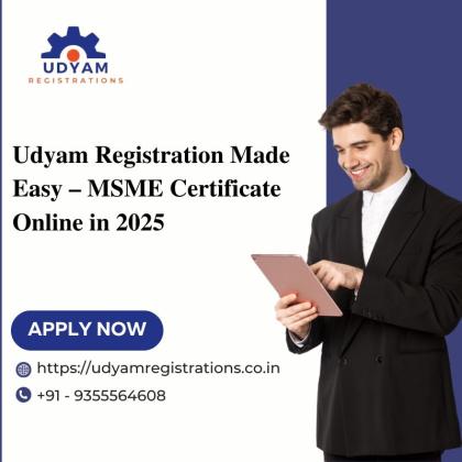 Udyam Registration Made Easy – MSME Certificate Online in 2025