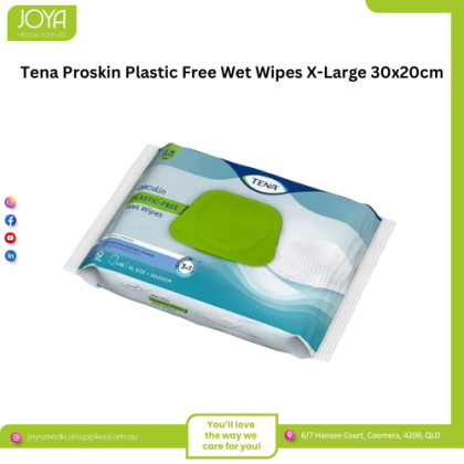 Tena Proskin Plastic Free Wet Wipes X-Large 30x20cm - Joya Medical Supplies