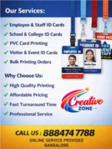 Employee ID Cards &Lanyards printing |Contact Now Creative Zone |425